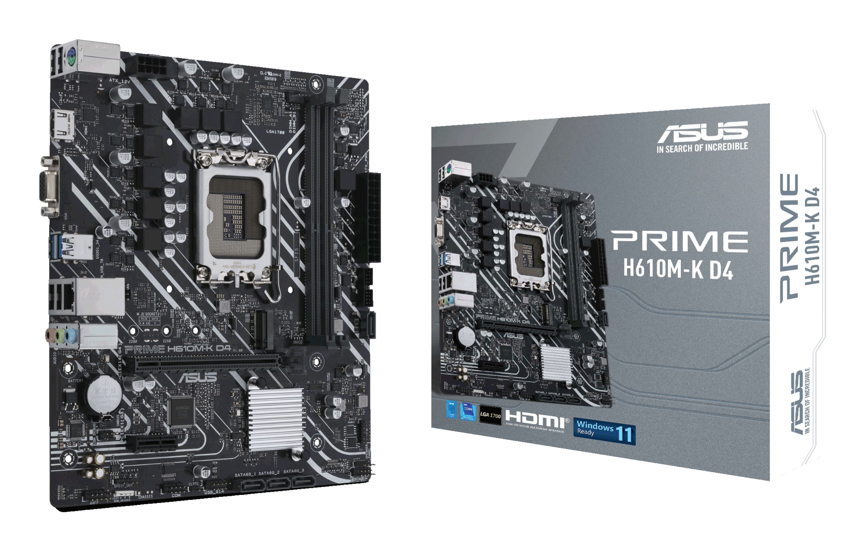 ASUS PRIME H610M-K D4 Intel H610 LGA 1700 micro ATX