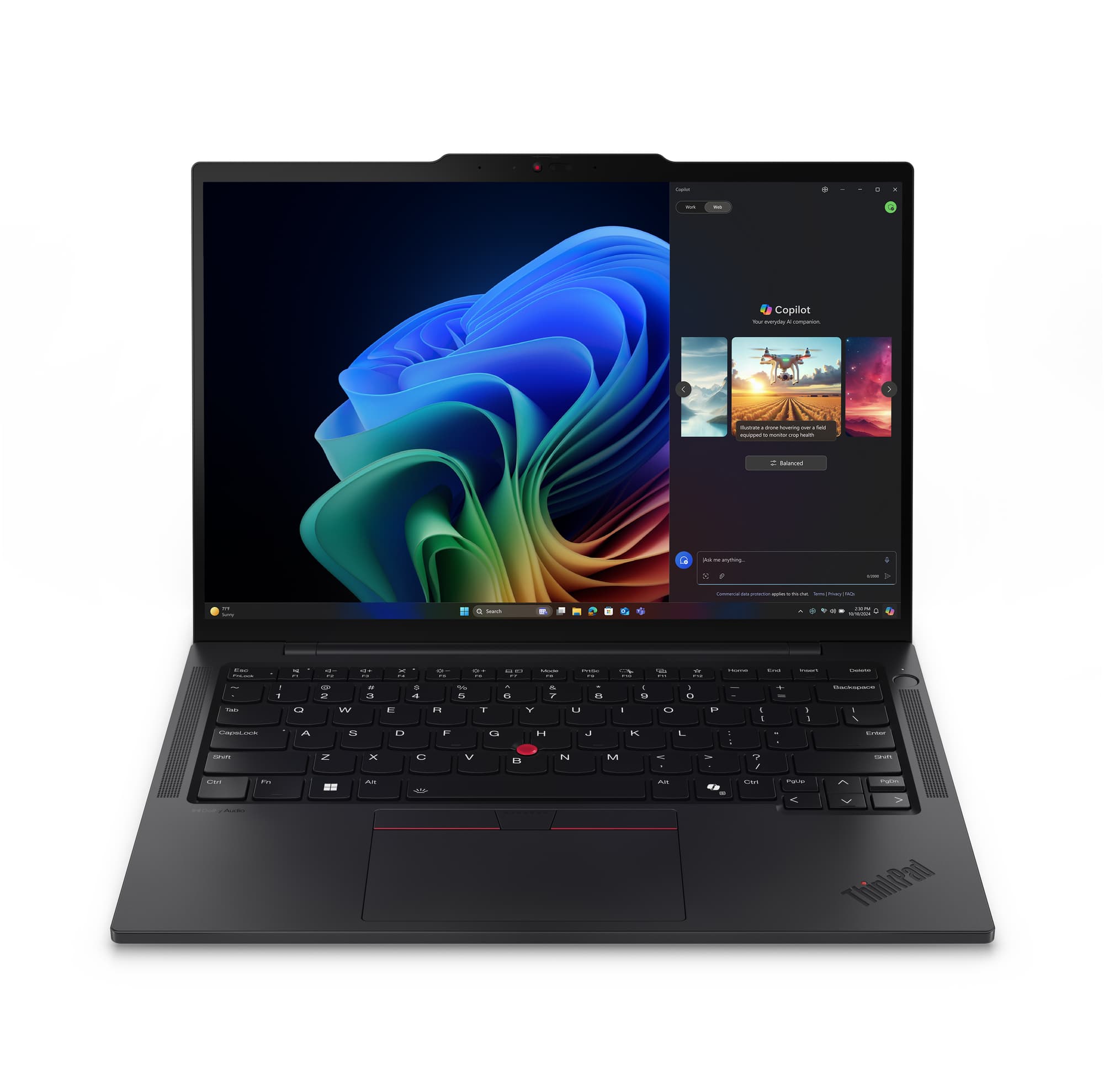 Lenovo ThinkPad T14s Gen 6 (AMD) Copilot+ PC AMD Ryzen AI 7 350 Ordinateur portable 35,6 cm (14") WUXGA 16 Go LPDDR5x-SDRAM 512 Go SSD Wi-Fi 7 (802.11be) Windows 11 Pro Français Noir