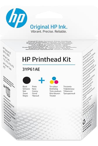 HP 3YP61AE Kit de têtes d'impression GT Noir/Trois couleurs
