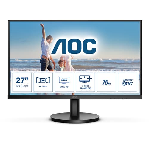 AOC Q27B3MA écran plat de PC 68,6 cm (27") 2560 x 1440 pixels Quad HD LED Noir