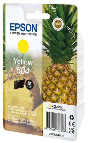 Epson 604 cartouche d'encre 1 pièce(s) Original Rendement standard Jaune