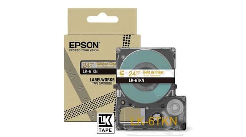 Epson LK-6TKN Or, Transparent