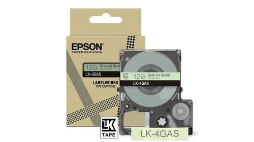Epson LK-4GAS Gris, Vert clair