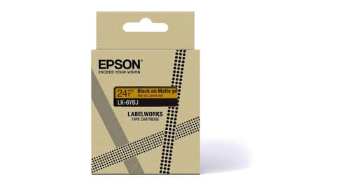 Epson C53S672076 ruban d'étiquette Noir sur jaune