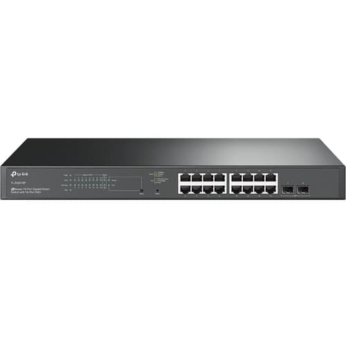 TP-Link JetStream TL-SG2218P commutateur réseau Géré L2/L2+ Gigabit Ethernet (10/100/1000) Connexion Ethernet, supportant l'alimentation via ce port (PoE) 1U Noir