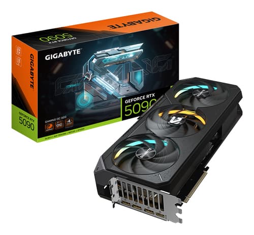 GIGABYTE GeForce RTX 5090 GAMING OC 32G Carte Graphique - 32 Go GDDR7, 512 bits, PCI-E 5.0, 2550MHz Core Clock, 3 x DP 2.1a, 1 x HDMI 2.1b, NVIDIA DLSS 4, GV-N5090GAMING OC-32GD
