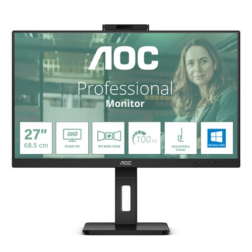AOC Q27P3CW écran plat de PC 68,6 cm (27") 2560 x 1440 pixels Quad HD LED Noir