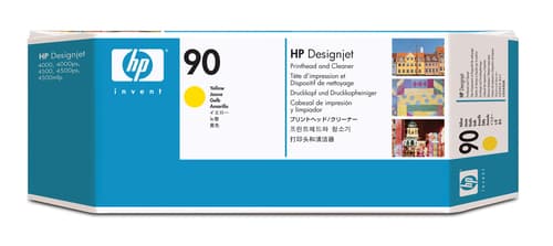 HP 90 tête d'impression jaune et dispositif de nettoyage