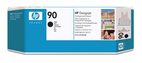 HP 90 tête d'impression noir et dispositif de nettoyage