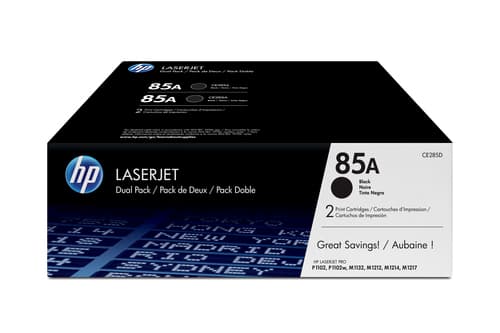 HP 85A pack de 2 toners LaserJet noir authentiques