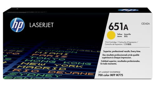HP 651A toner LaserJet jaune authentique