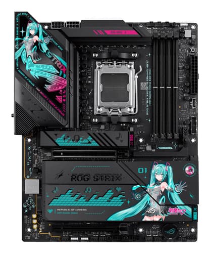 ASUS ROG STRIX X870E-H GAMING WIFI7 HATSUNE MIKU EDITION AMD X870E Emplacement AM5 ATX