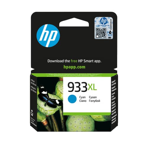 HP 933XL cartouche d'encre cyan grande capacité authentique