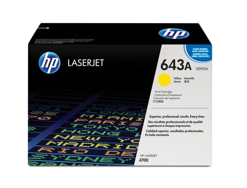 HP 643A toner LaserJet jaune authentique