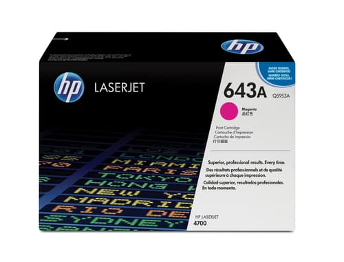 HP 643A toner LaserJet magenta authentique