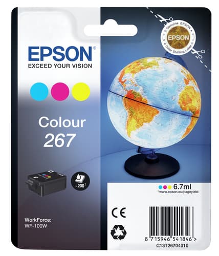 Epson Globe Monobloc 267 - encre DURABrite Ultra 3 couleurs