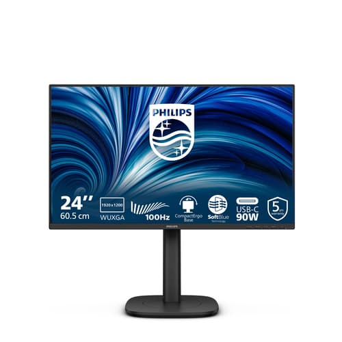 Philips 3000 series 24B2U3301D/00 écran plat de PC 61,2 cm (24.1") 1920 x 1200 pixels WUXGA LCD Noir