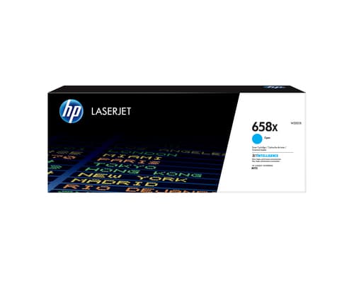 HP Toner cyan LaserJet 658X authentique grande capacité