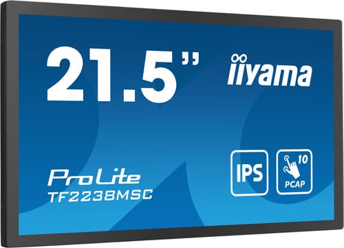 iiyama TF2238MSC-B1 écran plat de PC 53,3 cm (21") 1920 x 1080 pixels Full HD LED Écran tactile Noir