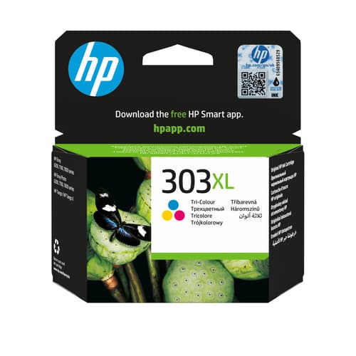 HP Cartouche d’encre trois couleurs 303XL grande capacité authentique