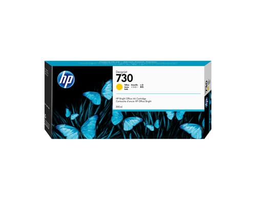 HP Cartouche d’encre 730 DesignJet jaune, 300 ml