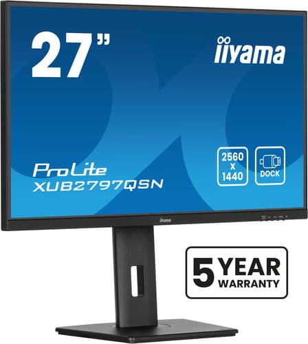 iiyama ProLite XUB2797QSN-B2 écran plat de PC 68,6 cm (27") 2560 x 1440 pixels Quad HD LED Noir