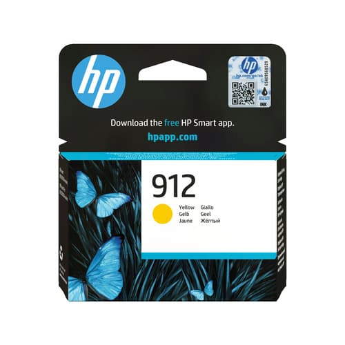 HP 912 Cartouche d'encre jaune authentique