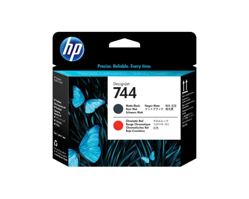 HP Tête d'impression DesignJet 744 noir mat/rouge chromatique
