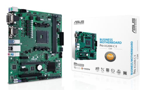 ASUS PRO A520M-C II/CSM AMD A520 Emplacement AM4 micro ATX