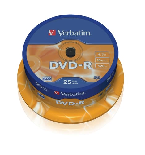 Verbatim 43667 4,7 Go DVD-R 25 pièce(s)