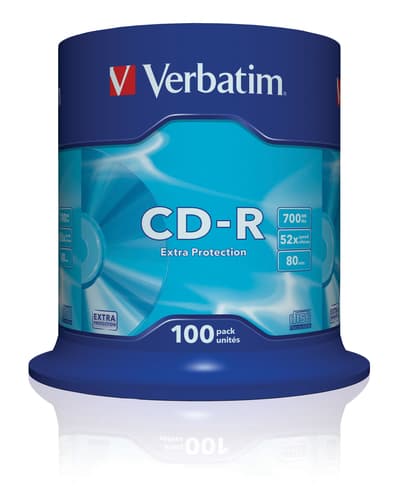 Verbatim CD-R Extra Protection 700 Mo 52x 100 pièce(s)