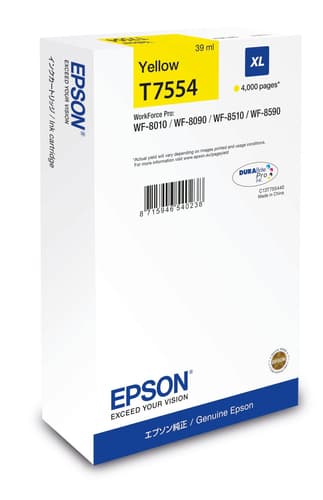Epson C13T75544N cartouche d'encre 1 pièce(s) Original Rendement élevé (XL) Jaune