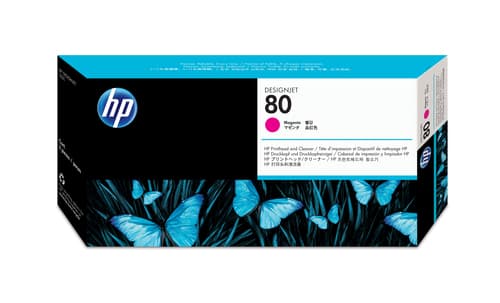 HP 80 tête d'impression magenta et dispositif de nettoyage