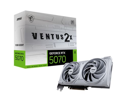 MSI GeForce RTX5070 VENTUS 2X OC White NVIDIA GeForce RTX 5070 12 Go GDDR7