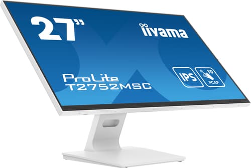 iiyama ProLite T2752MSC-W1 écran plat de PC 68,6 cm (27") 1920 x 1080 pixels Full HD LED Écran tactile Blanc