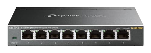 TP-Link TL-SG108E commutateur réseau Géré L2 Gigabit Ethernet (10/100/1000) Noir