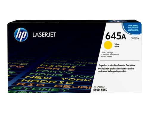 HP 645A toner LaserJet jaune authentique