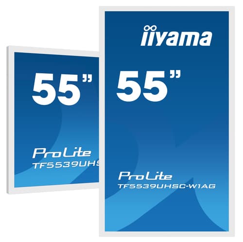 iiyama ProLite TF5539UHSC-W1AG écran plat de PC 139,7 cm (55") 3840 x 2160 pixels 4K Ultra HD LED Écran tactile Multi-utilisateur Blanc