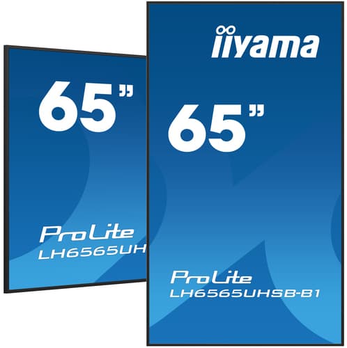 iiyama LH6565UHSB-B1 Écran d'affichage dynamique En forme de kiosk 163,8 cm (64.5") LED Wifi 800 cd/m² 4K Ultra HD Noir Intégré dans le processeur Android 11 24/7
