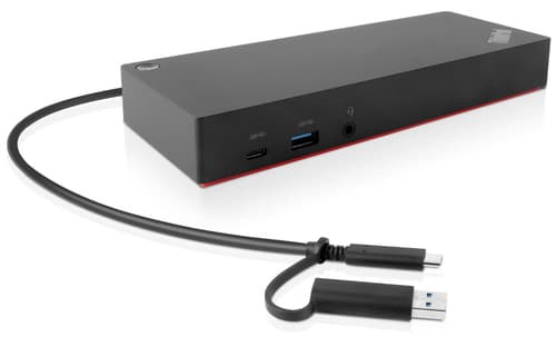 Lenovo 40AF0135EU station d'accueil Avec fil Noir