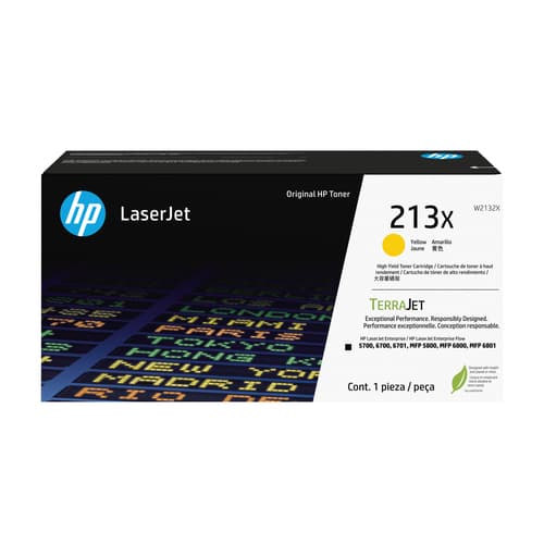 HP 213X Toner LaserJet authentique Grande capacité Jaune