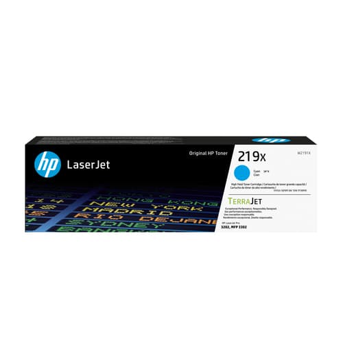 HP Toner cyan grande capacité LaserJet authentique 219X