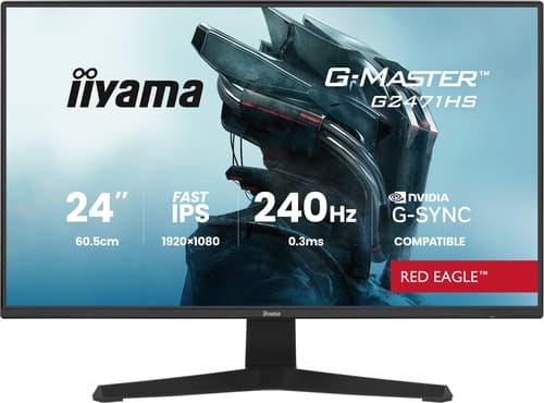 iiyama G-MASTER G2471HS-B1 écran plat de PC 60,5 cm (23.8") 1920 x 1080 pixels Full HD Noir