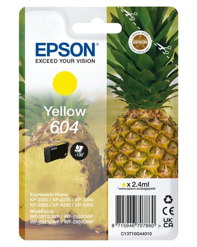 Epson 604 cartouche d'encre 1 pièce(s) Original Rendement standard Jaune