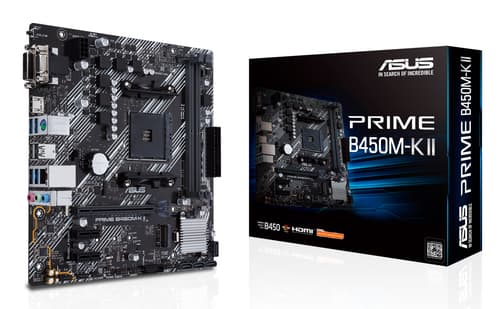 ASUS Prime B450M-K II AMD B450 Emplacement AM4 micro ATX