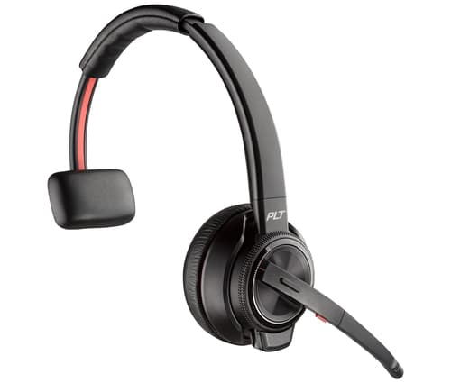 HP Poly Micro-casque serre-tête Poly Savi 8210 monaural DECT 1 880-1 900 Mhz + kit de chargement