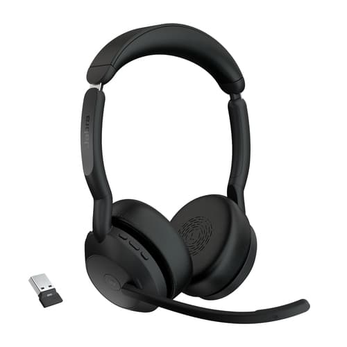 Jabra Evolve2 55 Casque Sans fil Arceau Bureau/Centre d'appels Bluetooth Noir