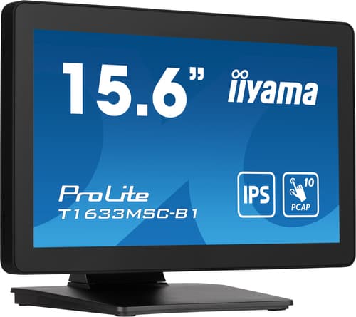iiyama ProLite T1633MSC-B1 écran plat de PC 39,6 cm (15.6") 1920 x 1080 pixels Full HD LCD Écran tactile Noir