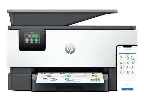HP OfficeJet Pro 9120b Sans fil All-in-One Couleur Imprimante, Impression recto-verso; copieur, scanner