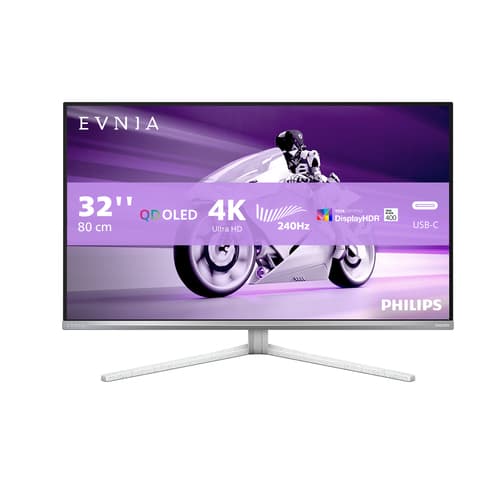 Philips Evnia 8000 32M2N8900/00 écran plat de PC 80 cm (31.5") 3840 x 2160 pixels 4K Ultra HD QD-OLED Blanc